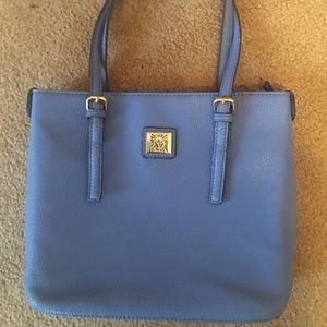 Periwinkle blue purse.